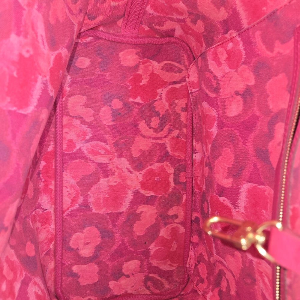 Louis Vuitton Brown and Pink Monogram Tote Bag - Picture 6 of 10